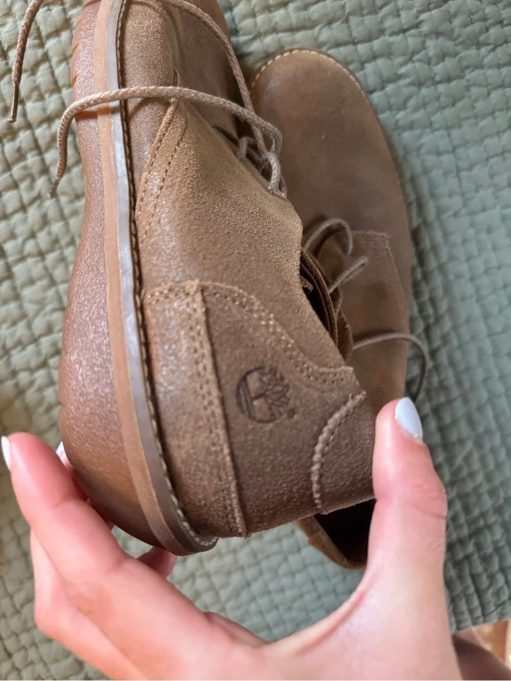 Timberland Men’s Tan Suede Desert Dress Shoes